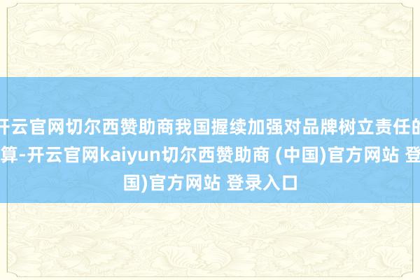 开云官网切尔西赞助商我国握续加强对品牌树立责任的顶层盘算-开云官网kaiyun切尔西赞助商 (中国)官方网站 登录入口